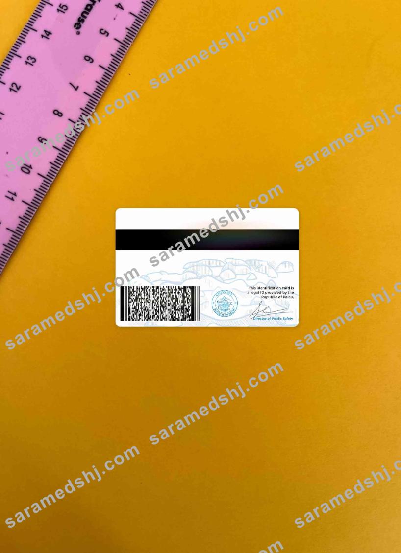 Palau ID card photolook BACK